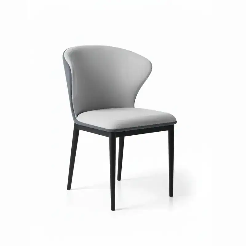 Two-Tone Dark Grey Dining Chair